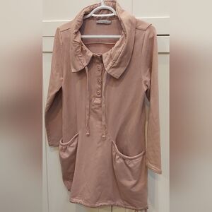 Pistache blush tunic top